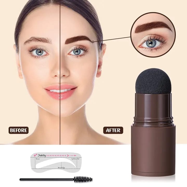 Brow & Hairline Filler Pad Stamp Kit with FREE Eyebrow Microblading Fork Pen