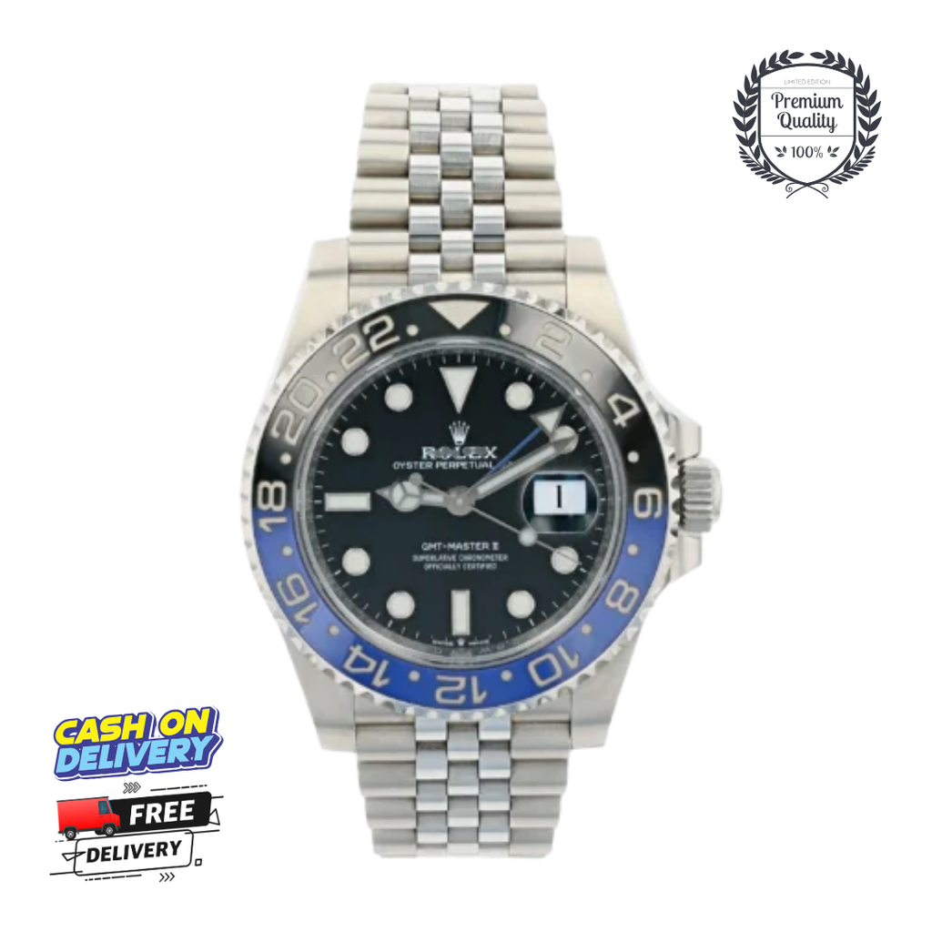 RX GMT II Silver Black with Blue & Black Dial