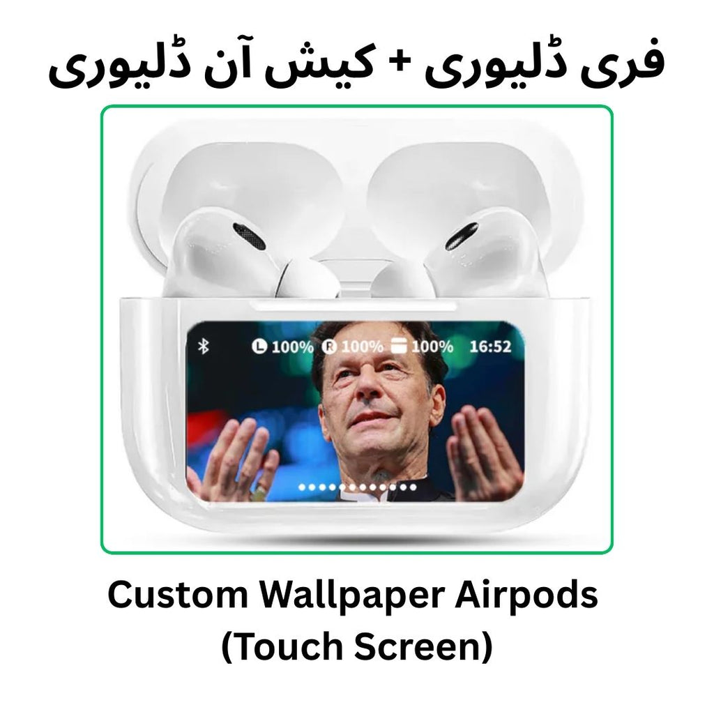 Custom Wallpaper Airpods Touchscreen