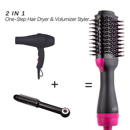 Hair Dryer And Volumizer Warm Air Fast Styling Straightener & Curls Styler