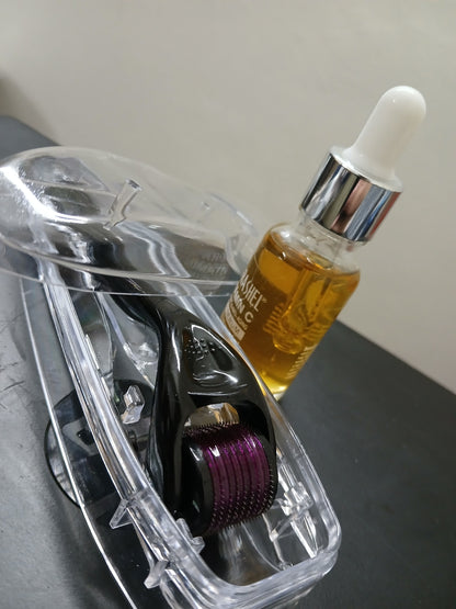 Microneedling Tool (100% Original Titanium 540 Microneedles) + FREE Vitamin C Serum (Premium & Organic)